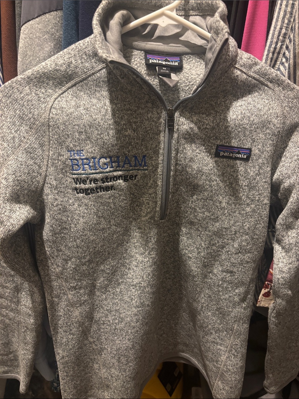 Patagonia Heather Gray Half-Zip Better Sweater Pullover